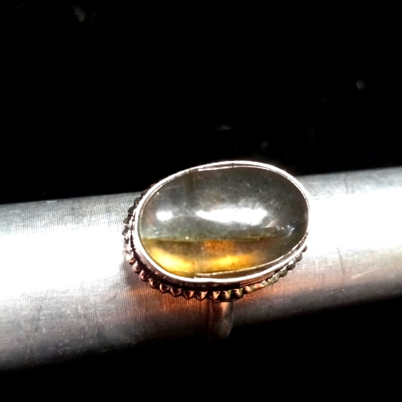 107 NWT Labradorite gemstone crystal 925 silver ring size 8.5 free shipping sale - Picture 3 of 8